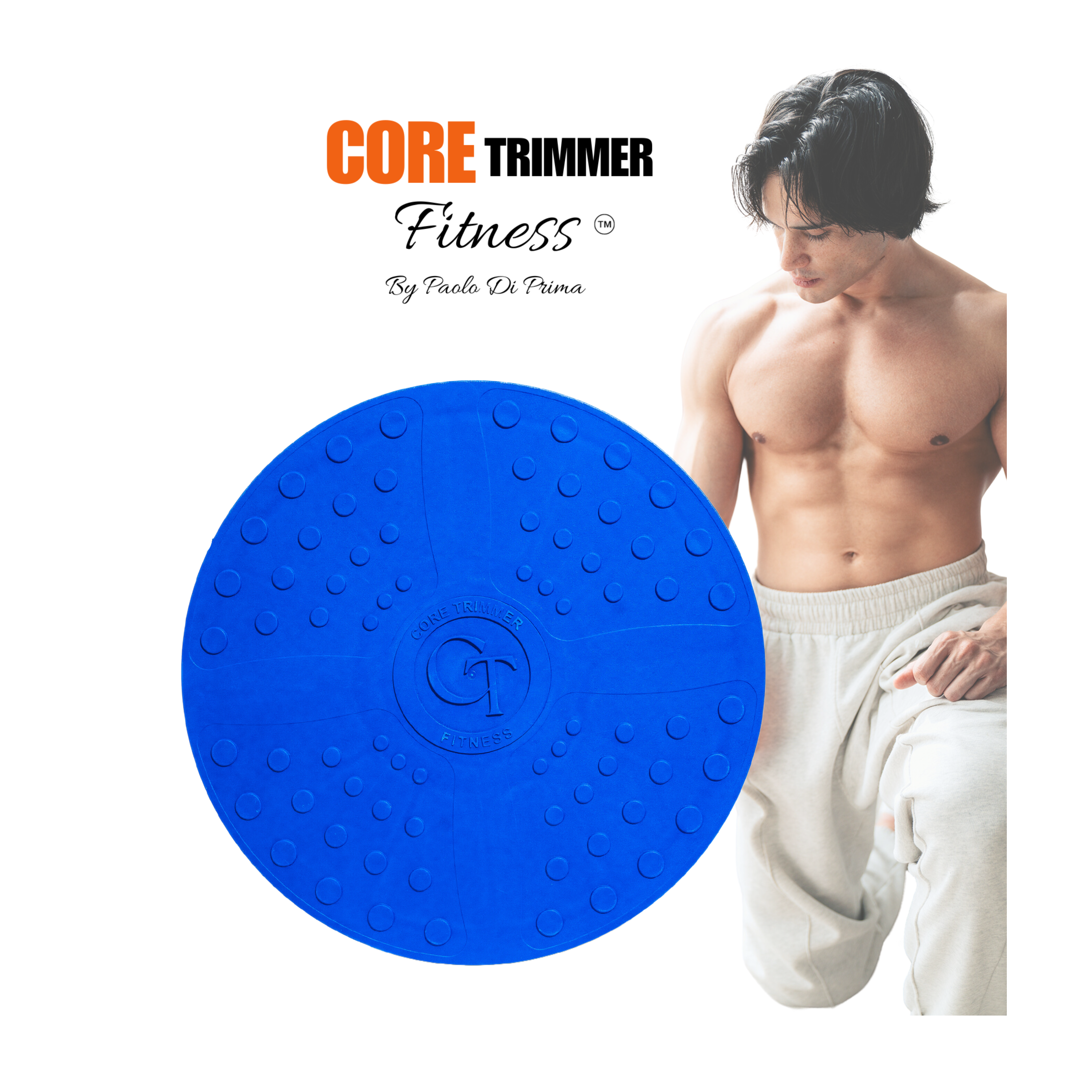 Core Trimmer Fitness System for Abdominal Toning and Sliming-Blue